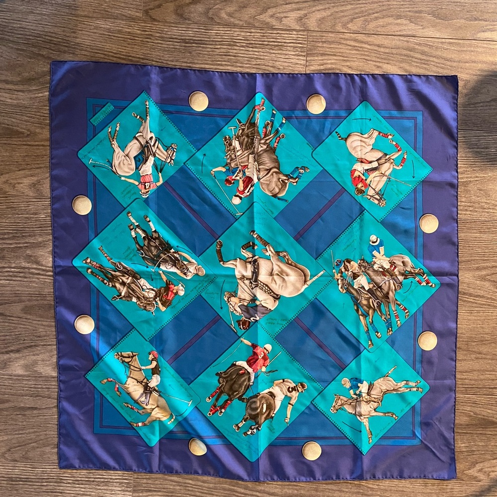 Polo style Hermès scarf purchased in Paris - Picture 3 of 3